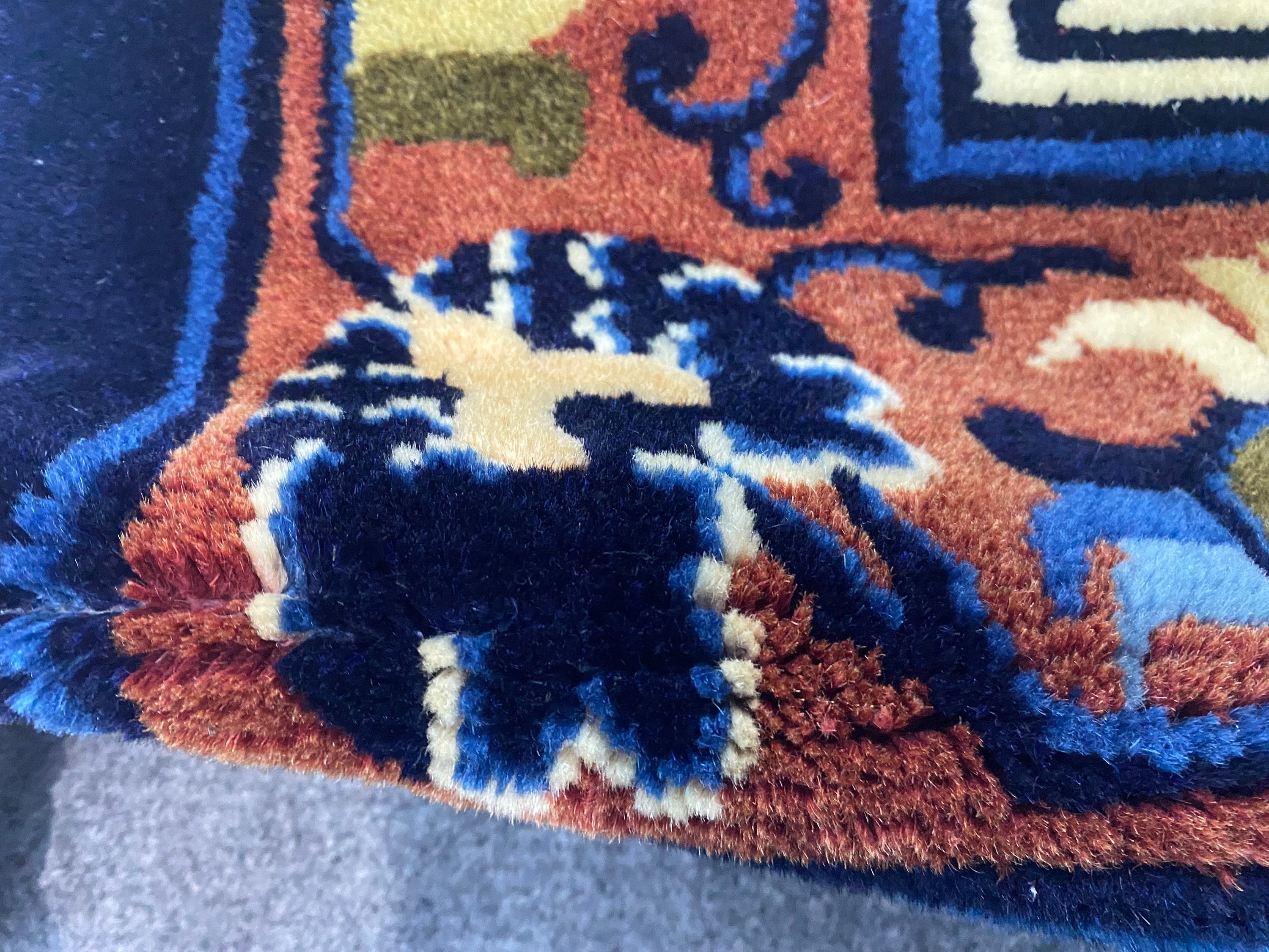 Antique China Rug, Antique Chinese Rug, Old China Rug, China Rug