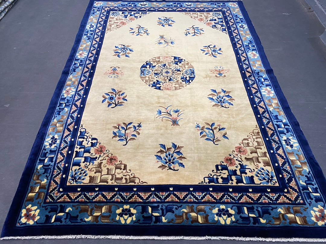 Antique China Rug, Antique Chinese Rug, Old China Rug, China Rug