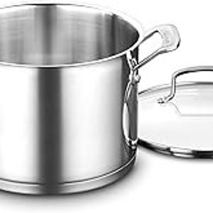 Cuisinart Chef's Classic 12-Quart Enamel on Steel Stockpot with Cover | Red