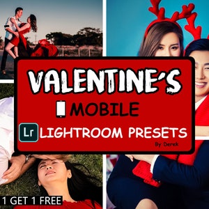 Mobile Lightroom Presets, Valentine&#39;s Preset, Instagram Presets, Blogger Presets, Photo Editing