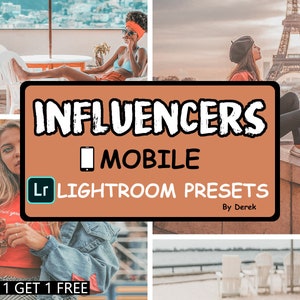 Mobile Lightroom Presets, Influencer Preset, Instagram Presets, Blogger Presets, Photo Editing