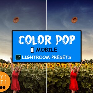 Mobile Lightroom Presets, Color Pop Preset, Instagram Presets, Blogger Presets, Photo Editing