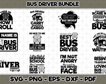 Bus Driver Svg Etsy