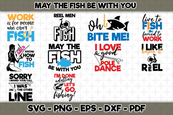Download May The Fish Be With You Svg Bundle 10 Designs Included Etsy