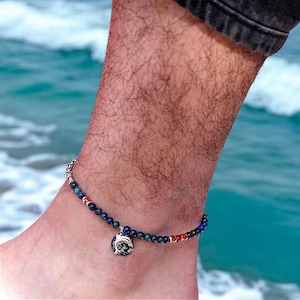 Anklet For Men, Bracelet for Ankle, Foot Bracelet, Mens Body Jewelry, Anniversary Gifts For Men,Handmade with Love, Mens Anklets, Uni-Sex
