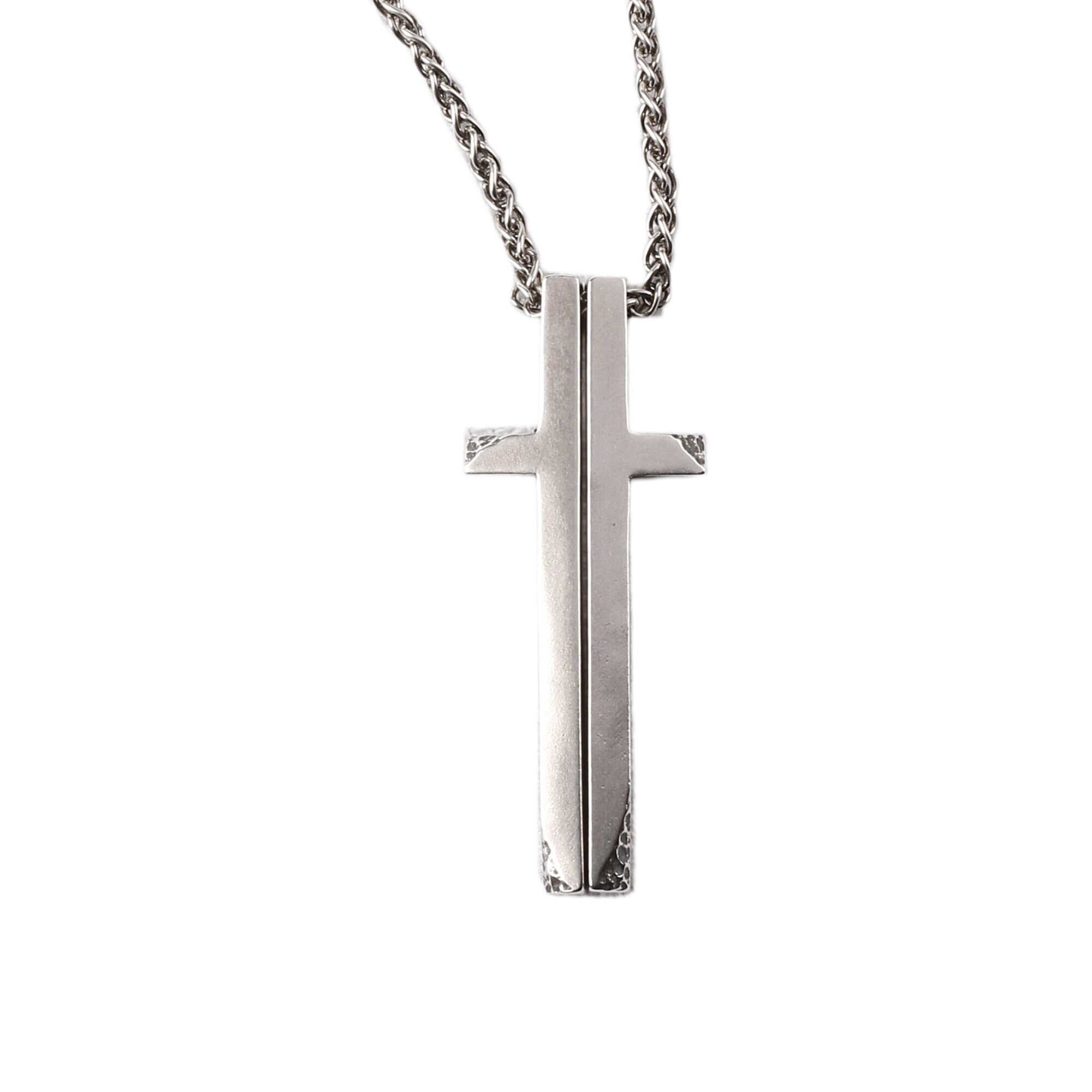 Sterling Silver Stainless Steel Cross Necklace Kohls Men's STUDIO