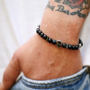Bracelet for Men, Handmade Jewelry, Jewellery for Men, Mens Beaded Bracelet, Bracelet Anchor, Best Gift for Him, Men’s Jewelry, Men’s Gift
