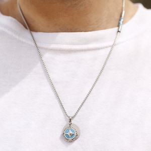 Mans Necklace, Pendant For Men, Mens Jewelry, Handmade Jewelry, Gift for men, Stainless Steel Pendant Necklace, Gift for Him, Men Jewellery