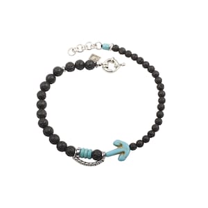 Herren Schmuck/Mans Fußkettchen/Handgefertigter Schmuck/Geschenk für Männer/Fußkettchen/Geschenk für Ihn/Perlen Fußkettchen/Männer Schmuck/Anker Fußkettchen/Perlen Fußkettchen/Schmuck