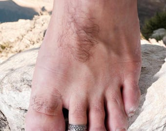 Bague d'orteil en argent sterling, Bijoux minimalistes, Bijoux de tous les  jours, Bijoux de pied, Bague d'orteil pour homme, Uni-sexe