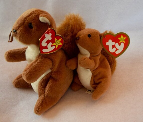 nuts the squirrel beanie baby 1993