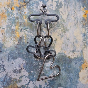 Puzzle en fer forgé fait main - « Heart Key » (niveau : très difficile)