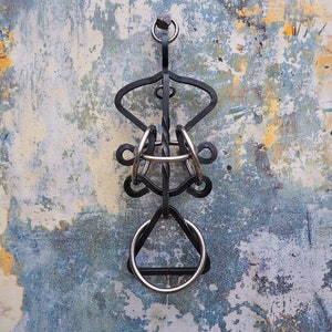 Puzzle en fer forgé fait main - &quot;Pendule&quot; (niveau : difficile)