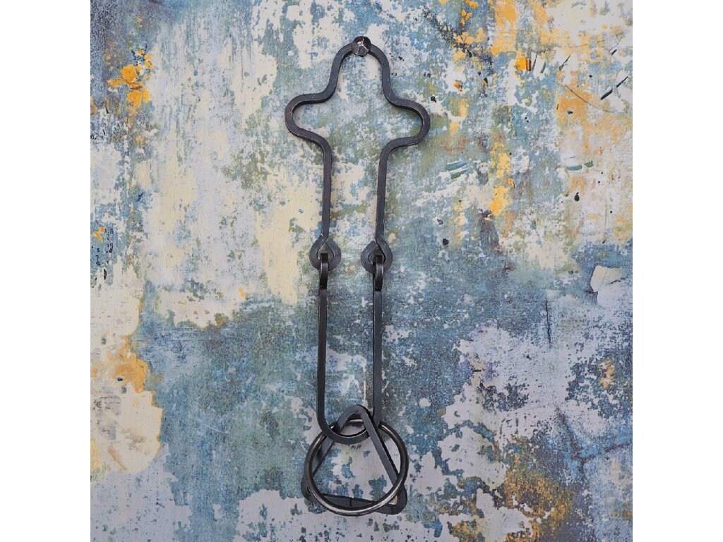 Forged handmade iron puzzle - "Cross" (level: easy)