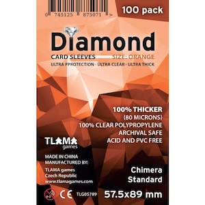 Fundas para cartas Diamond Orange: Chimera Standard (57,5x89 mm)