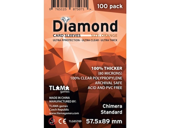Card Sleeves Diamond Orange: Chimera Standard (57,5x89 Mm) - Etsy Canada Card Sleeves Diamond Orange: Chimera Standard (57,5x89 Mm) - Etsy Canada