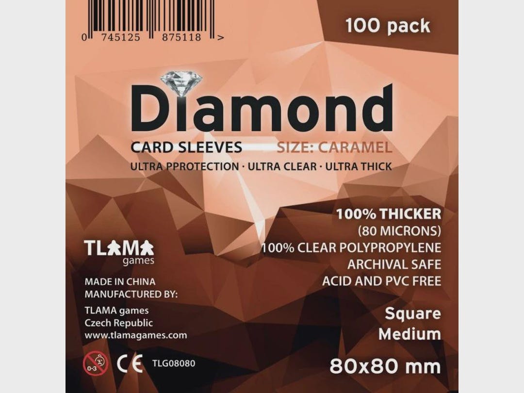 80x80 card sleeves Medium Square Card Sleeves (80x80mm) 110 Pack, 60 Micron, SKS-8815   sleevekings