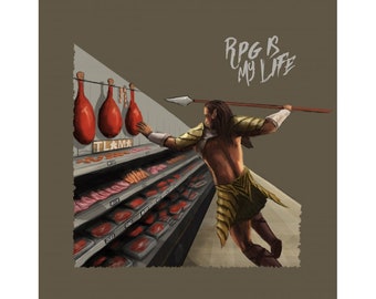 Brettspiel T-Shirt - "RPG is my life"