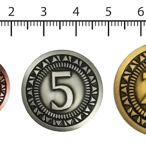 Generieke metalen munten voor bordspellen 50 stuks afbeelding 2