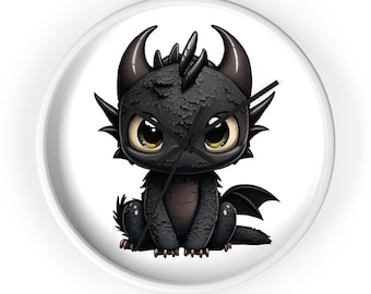 Fantasy Cute Dragon Wall Clock