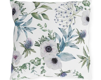 Scotland Flowers Outdoor Pillows