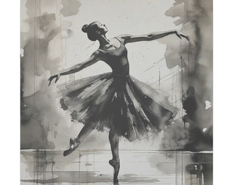 Ballerina Artistic Minimal Decor 6109-291-47741 Giclée Print Canvas
