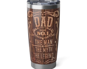 Dad Best No.1 Whiskey Barrel Vagabond 20oz Tumbler