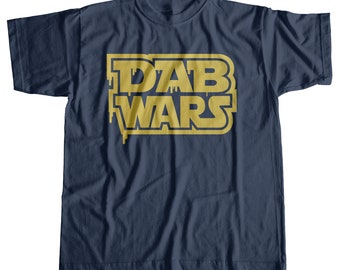 Dab Wars Gold Dripping Logo Cannabis T-shirt | Unisex Stoner shirt | Movie Parody Shirt | Starr Warz 420 Parody