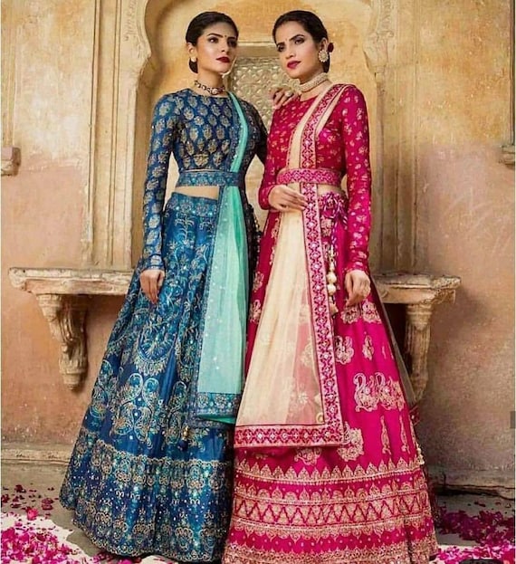 Wedding Wear Lehenga Choli Bollywood Ethnic Designer Lengha Party Women Indian 