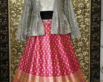 jacket top and skirt