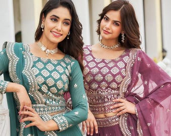 Lehenga Choli Sets, Wedding Guest Wear, Indian Ethnic Collection, Bridal Wardrobe, Gift For Her, From India, Desi Marriage Outfits, Trending