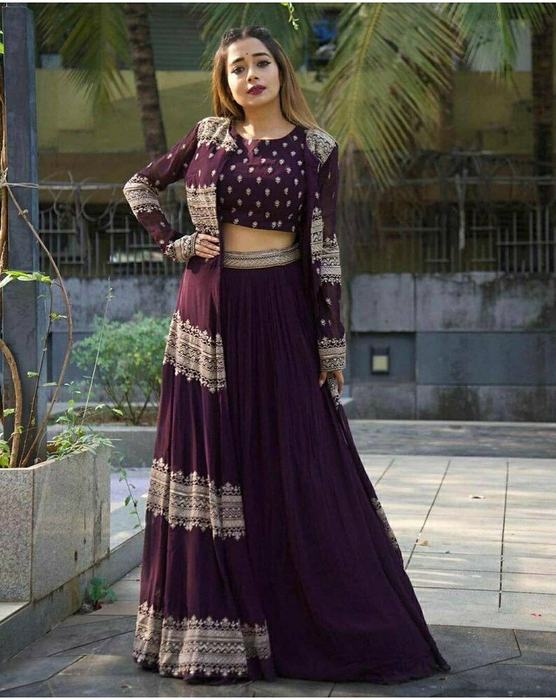 indo western skirt and top