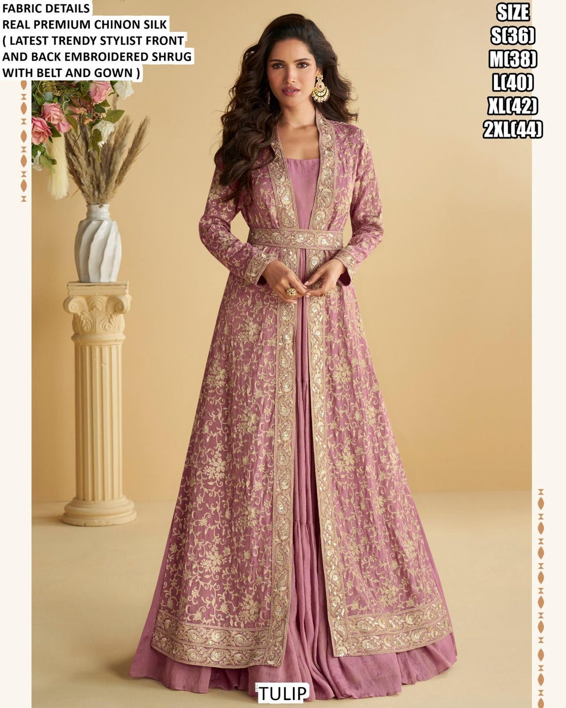 Unique Indo Western Gown, Long Maxi Dress, Bridal Collection, Wedding — free download