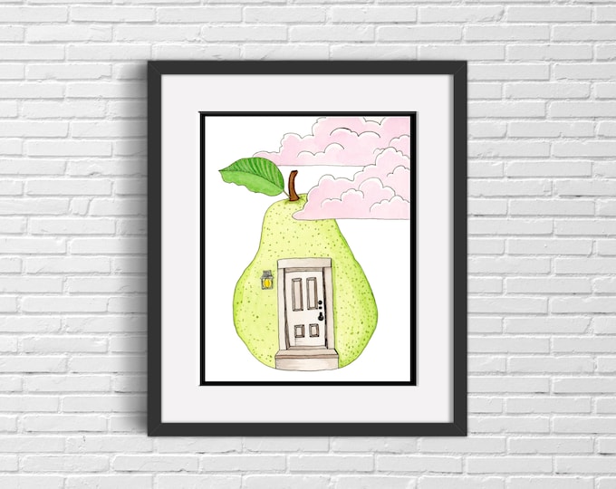 Pear Doorway Art Print | Wall Art