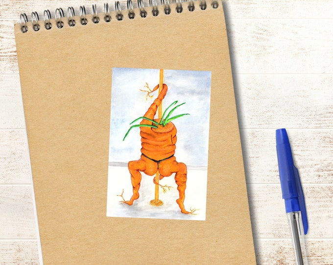 Dancing Carrot Sticker