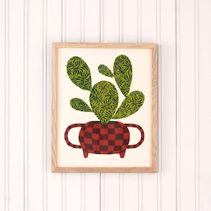 Prickly Pear Handmade Print