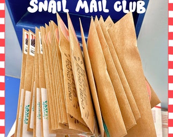 Snail Mail Club - Pen Pal Club, Stationary Club, Craft Club