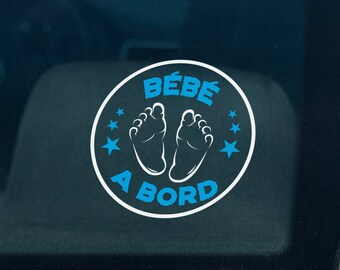 Adhesive Sticker/Decal Sticker, Baby on board, Little foot