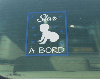 Adhesive Sticker/Decal Sticker, Baby on board, self-adhesive prevention