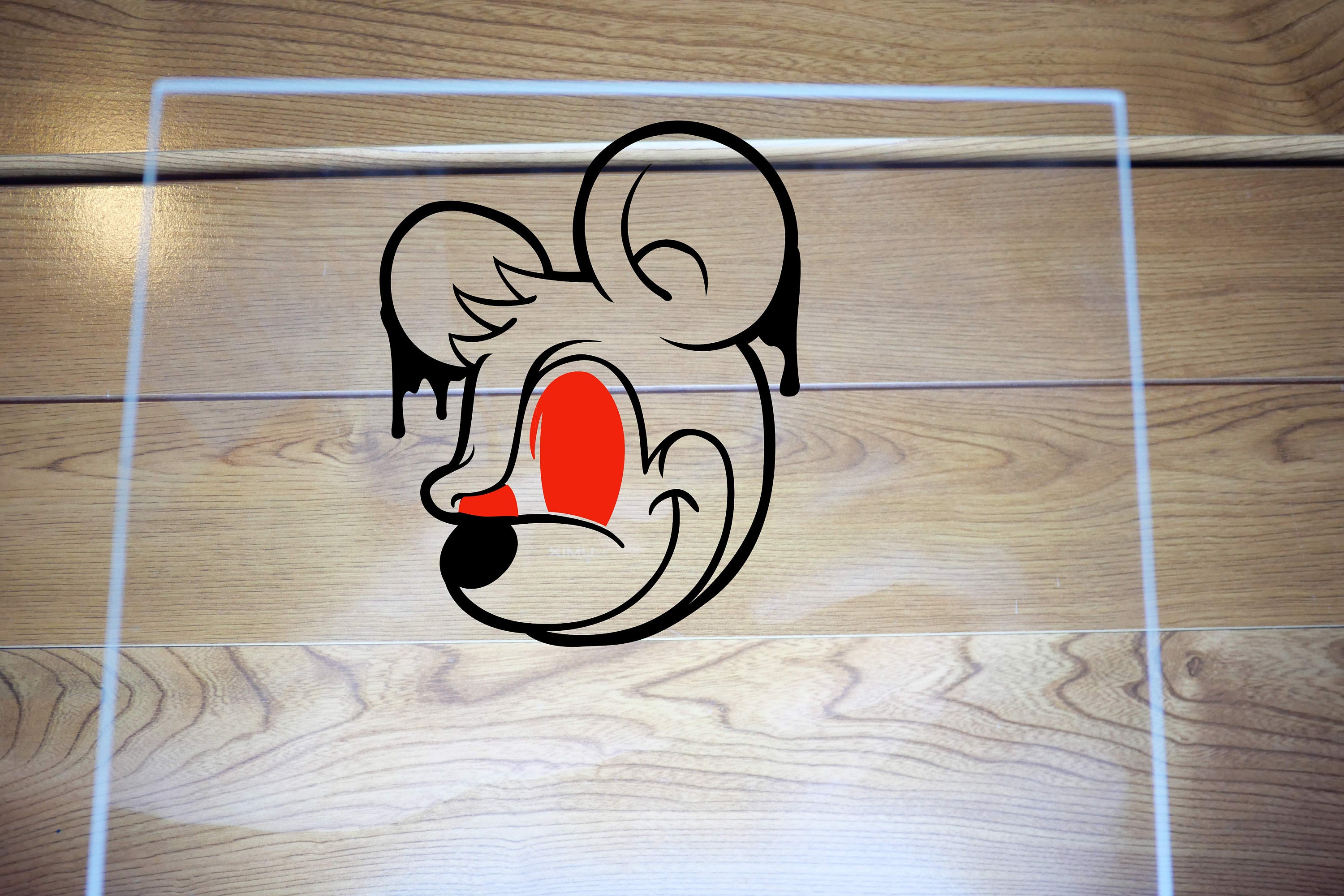 Dark Mikey , Stickers Pvc, Autocollant, Haute Qualité, Durable Laptop, Computer Dark Mickey