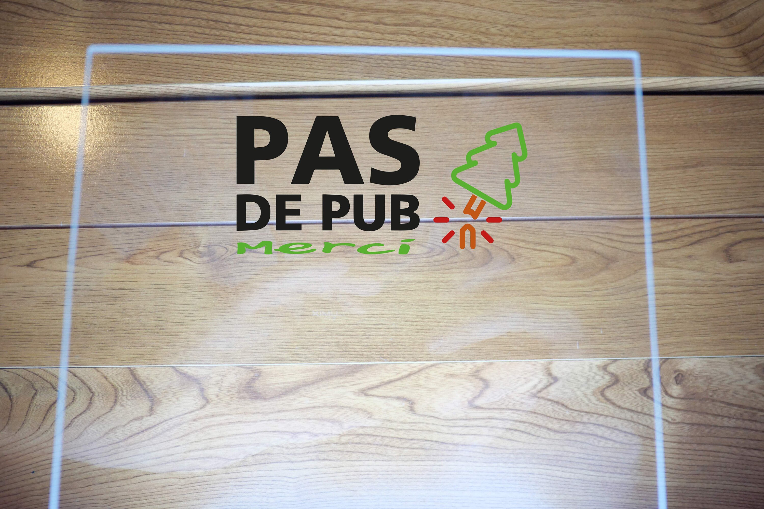Pas de Pub Merci - Sticker, Autocollant, Decal