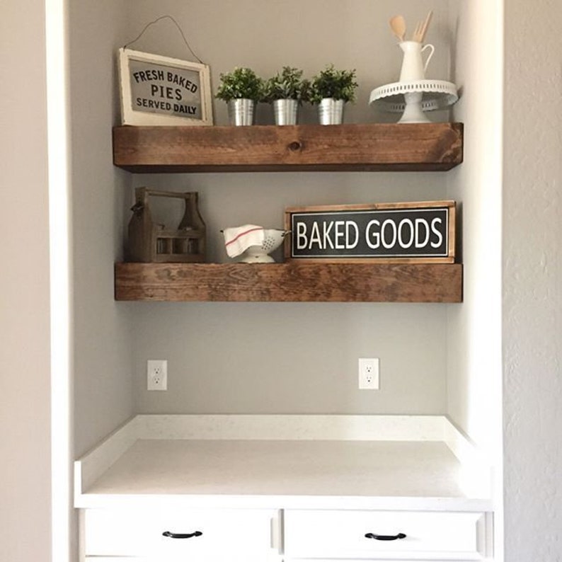 Barn Wood Floating Shelf PAIR 2. Reclaimed SAWN Barn Beam Etsy