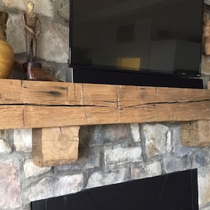 CUSTOM LISTING: Authentic Antique Reclaimed Barn Beam Mantle
