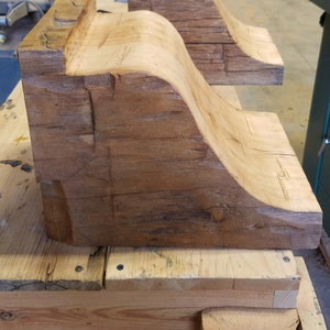 CORBEL pair for Fireplace Mantel Custom scroll design