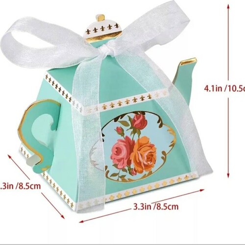 Teekanne Form Geschenkbox, für Teelichter, Shabby Chic, Vintage