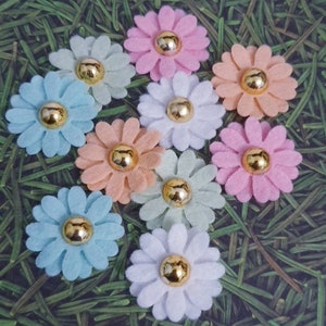 Handgemachte Filzpastellblumen, Handwerk, Verschönerung