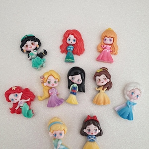 Prinzessin Disney Cabochon aus Kunstharz Cabochon, 10 Zeichen