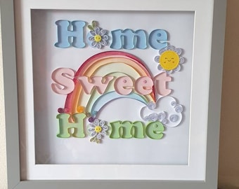 Handmade Quilling framed home decor