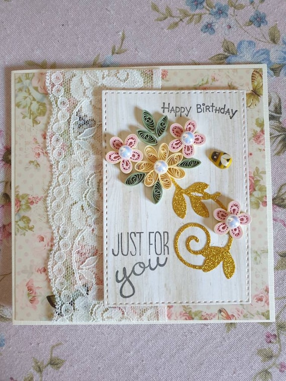 Handmade Quilling Birthday Card Handmade Paper Greeting Card