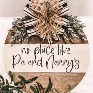 Gepersonaliseerde deurhanger grootouders